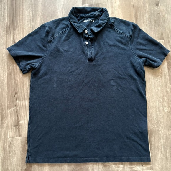 American Giant Other - American Giant Polo Shirt Short Sleeve Mens Medium Blue Made in USA